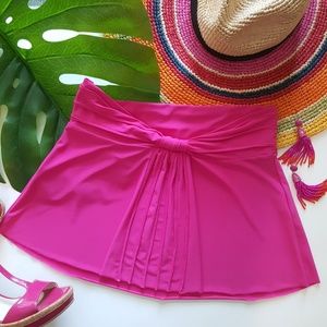 LAST CHANCE! CLOSET CLOSING! Robin Piccone swim skirt cover up pink small NWOT